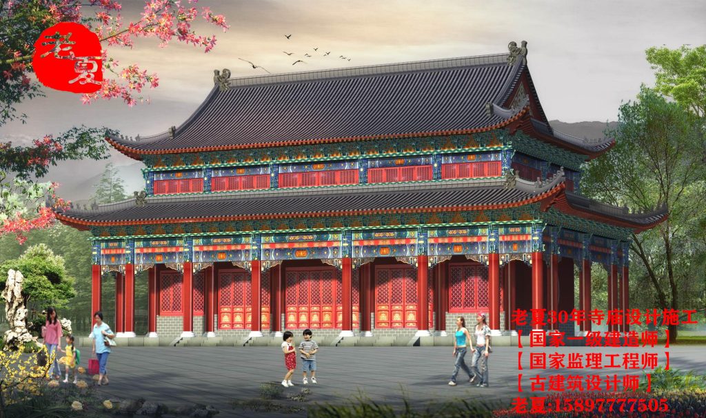 江苏寺院建筑设计图纸，寺庙设计方案