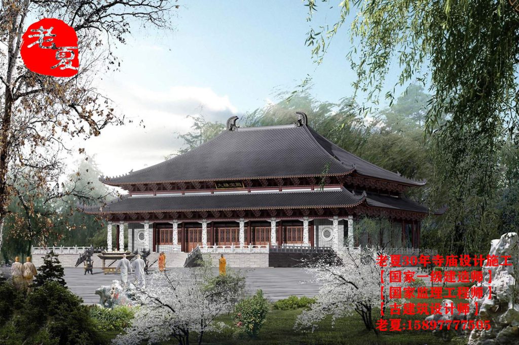 江苏寺院建筑设计图纸，寺庙设计方案